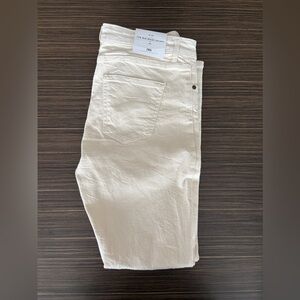 Zara Off-White Denim Pants